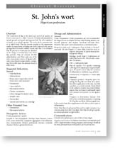 Guide - St. Johns Wort Clinical overview 1p