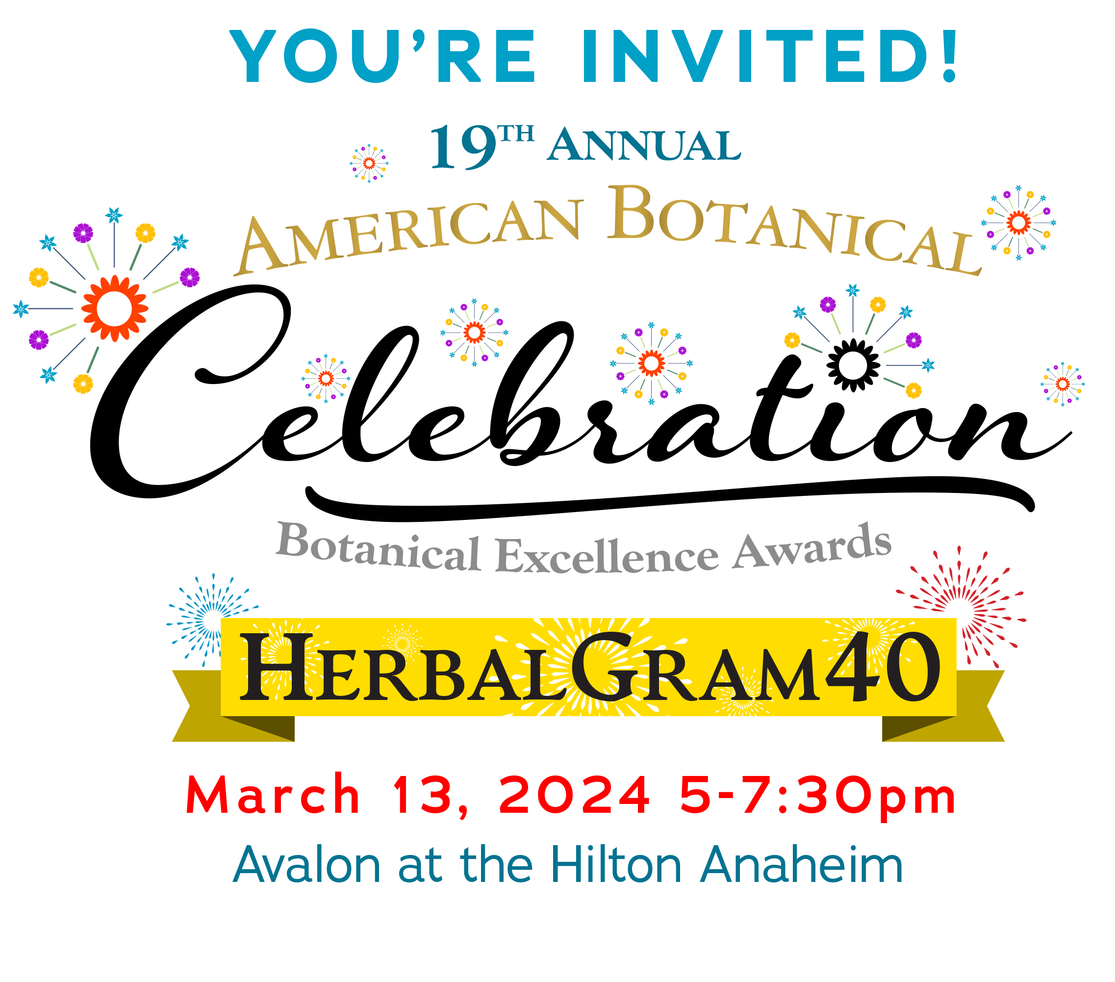 19th Celebration Invite Graphic with HG40