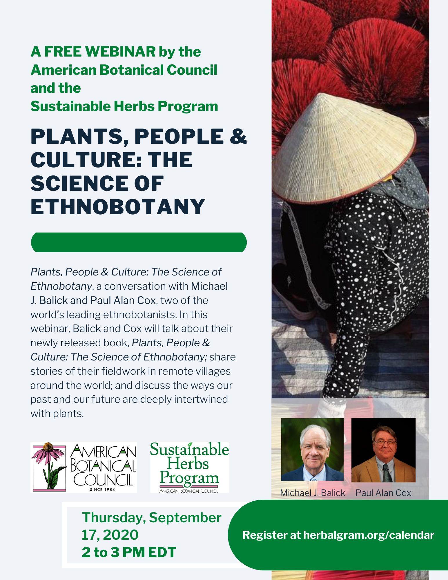 Science of Ethnobotany webinar flyer